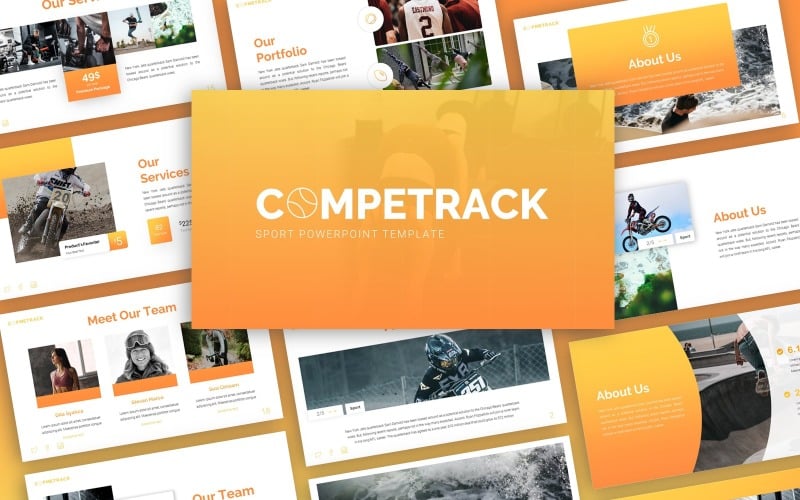 competrack sport multipurpose powerpoint template original