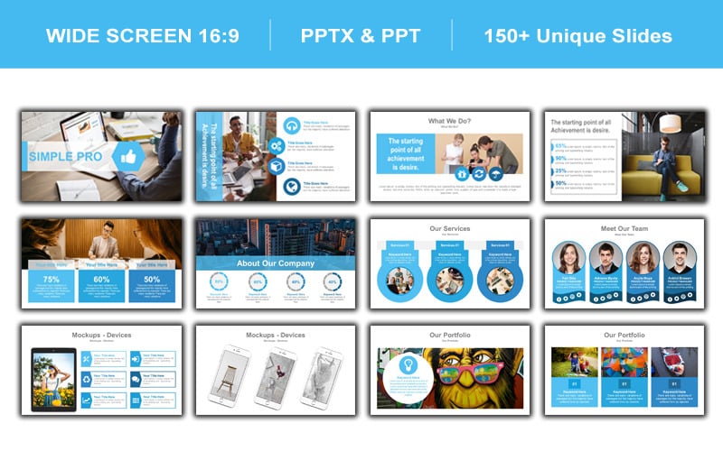 complete business pack presentation powerpoint template original