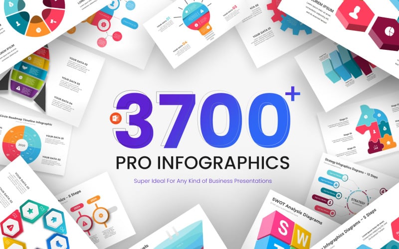 complete infographics powerpoint templates bundle original
