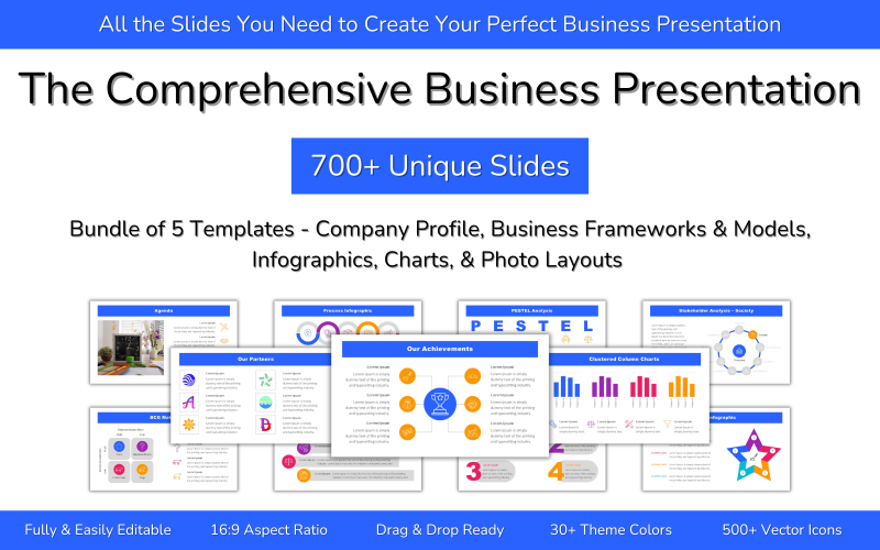 comprehensive business presentation template original
