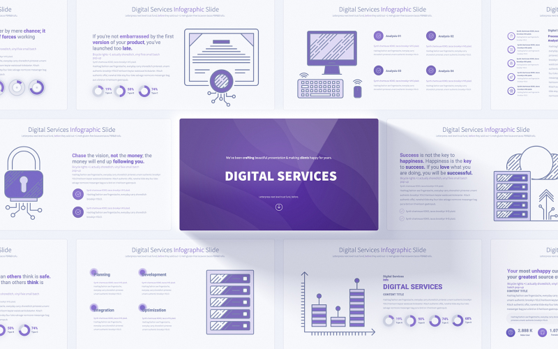 comprehensive digital services powerpoint infographic template original