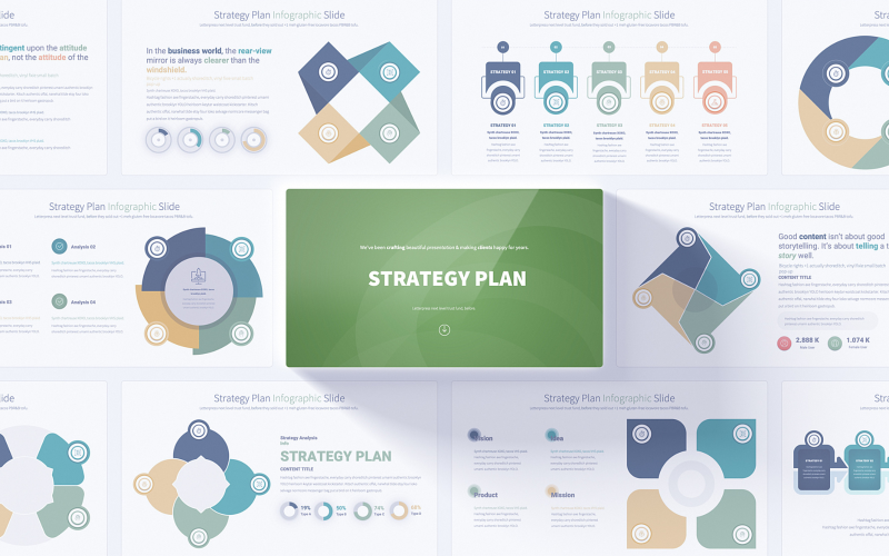 comprehensive strategy plan powerpoint infographic template original