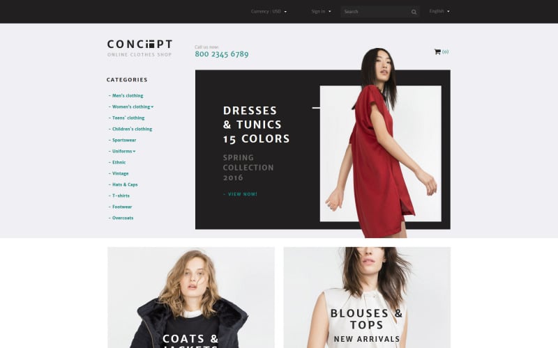 concept prestashop theme original