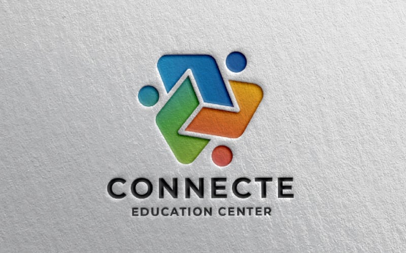 connect education center pro branding logo original