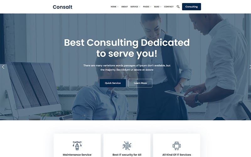 consalt consulting responsive wordpress theme original