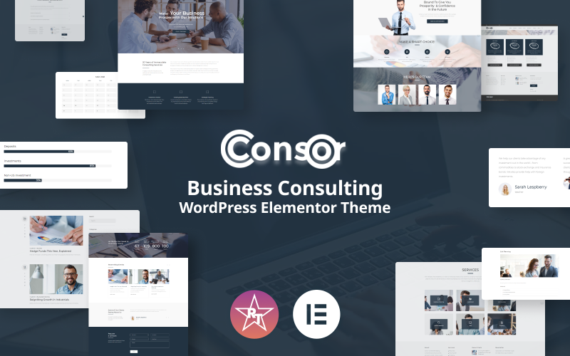 consor business consulting wordpress elementor theme original