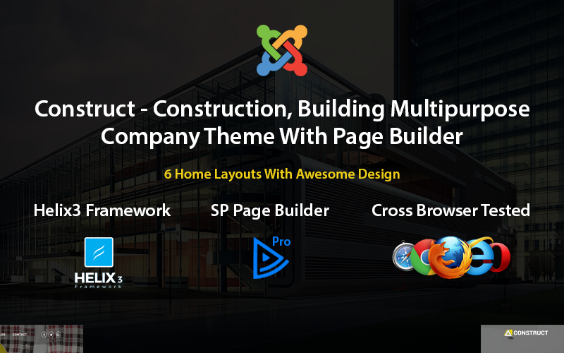 construct construction building joomla template original