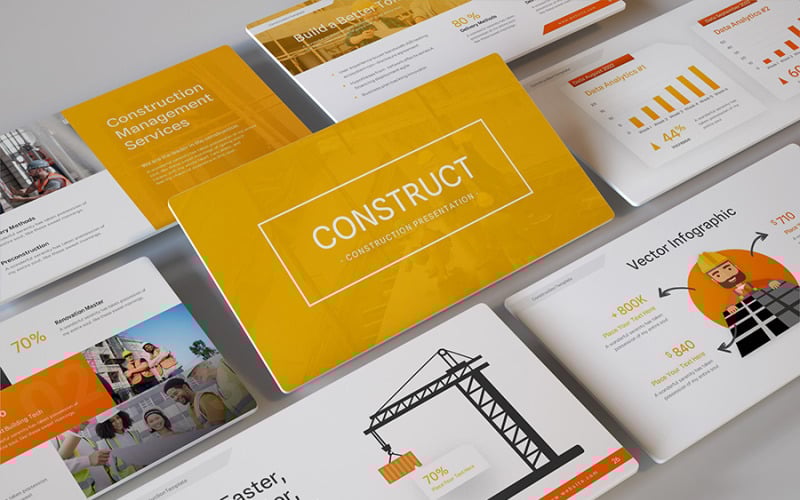construct construction powerpoint template original