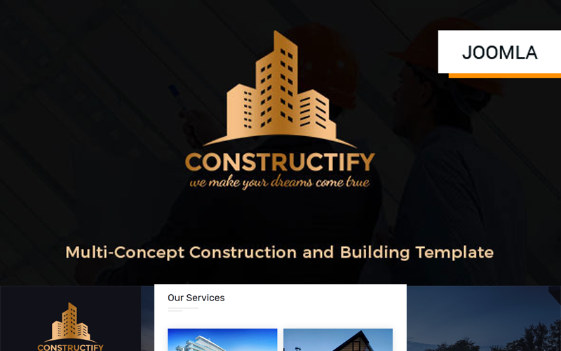 constructify construction and building joomla template original