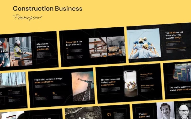 construction amp architecture business powerpoint original