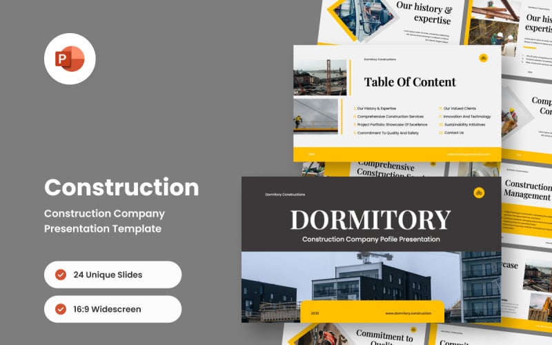 construction business powerpoint presentation original