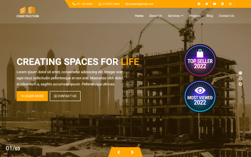 construction joomla amp template with prebuilt websites original