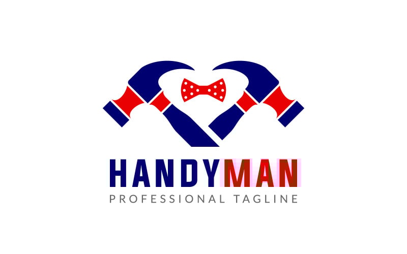 construction tool repairing handy man logo design original