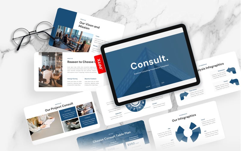 consult business consulting powerpoint template original