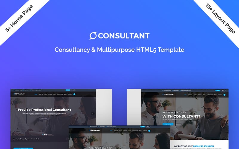 consultant multipurpose html landing page template original