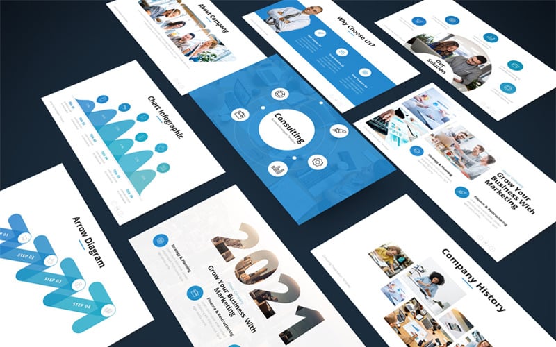 consulting business powerpoint template original