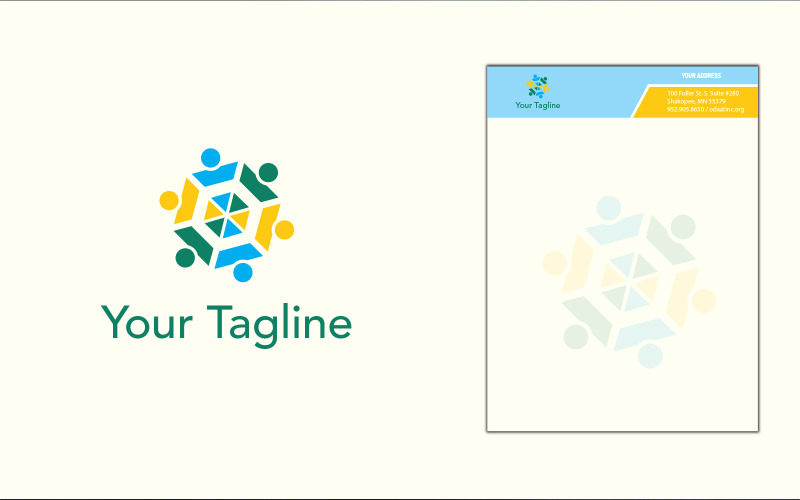 consulting logo design with letterhead original