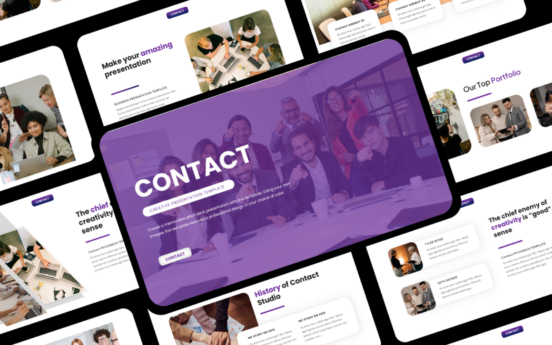 contact creative business presentation original