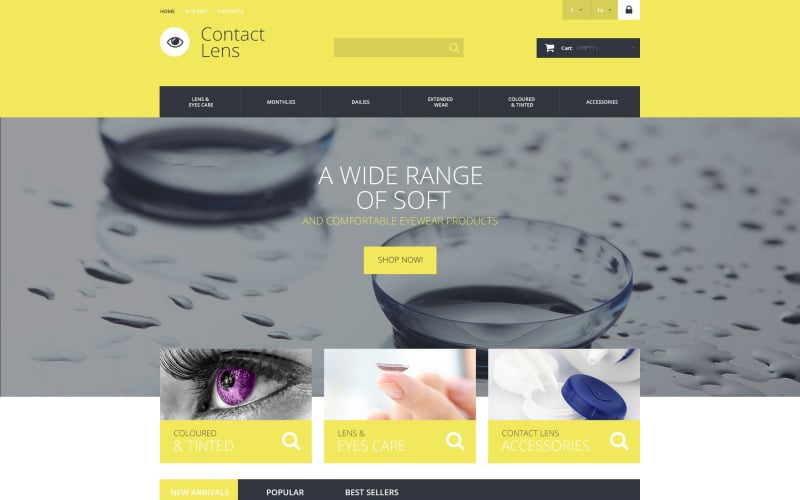 contact lens technology prestashop theme original