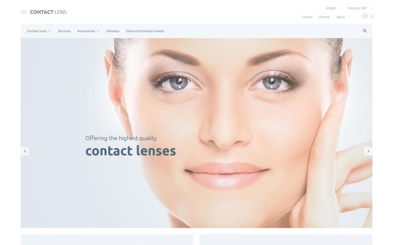contact lenses prestashop theme original