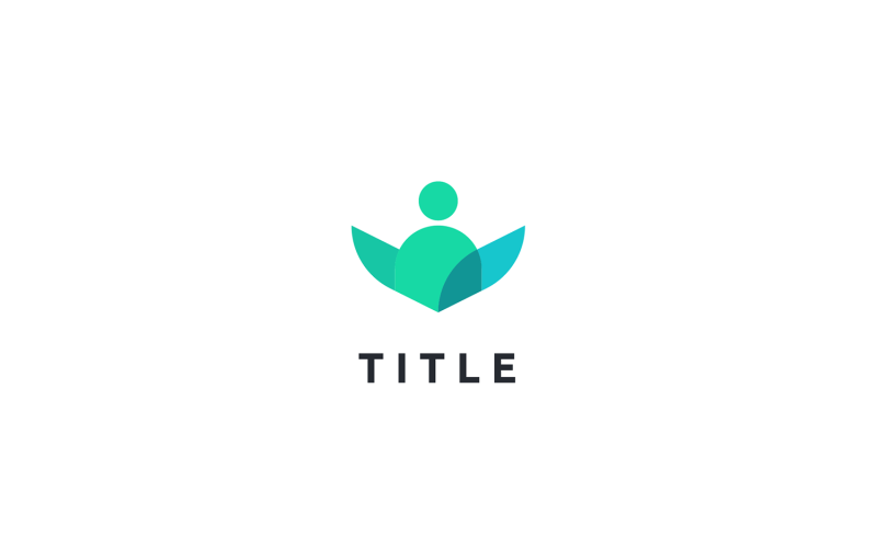 contemporary iconic health wellness user nutrition logo original
