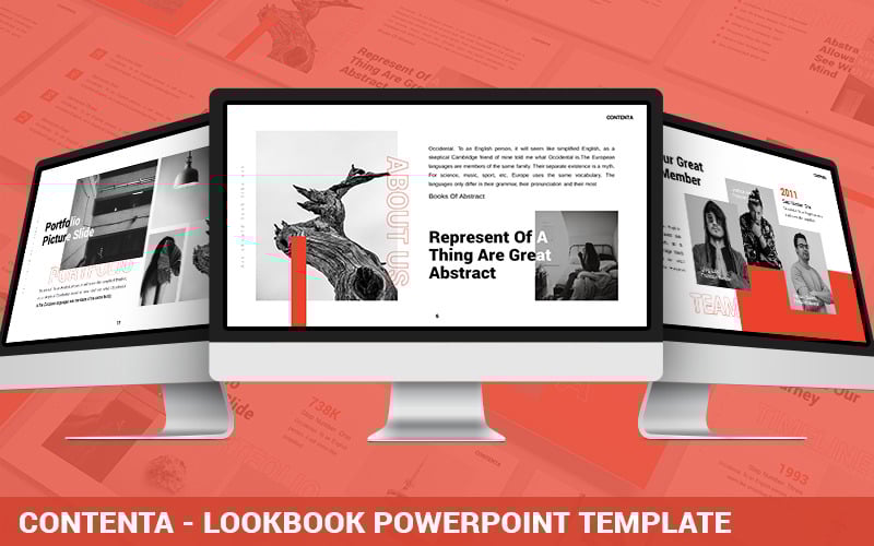 contenta lookbook powerpoint template original