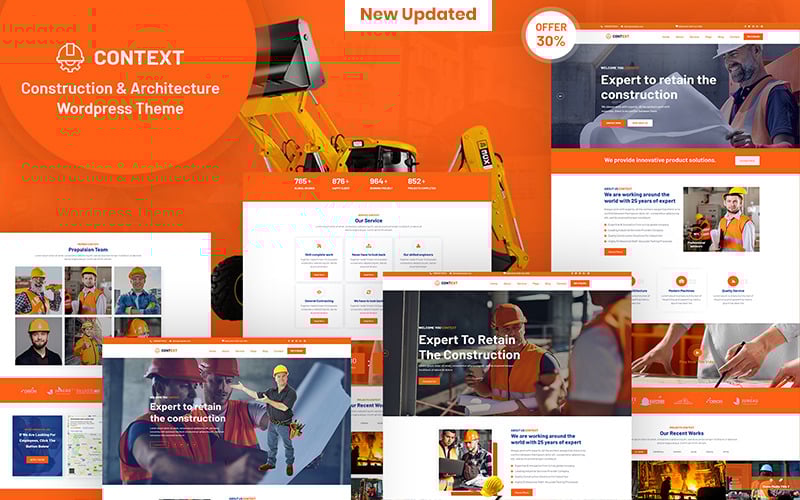 context construction and architecture responsive wordpress theme original