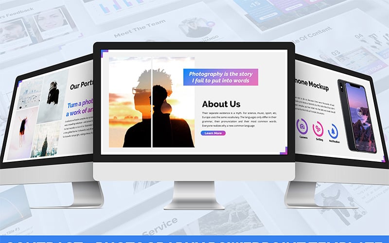 contrast photography powerpoint template original