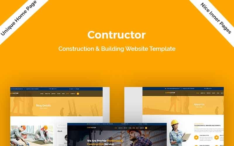 contructor construction amp building landing page template original