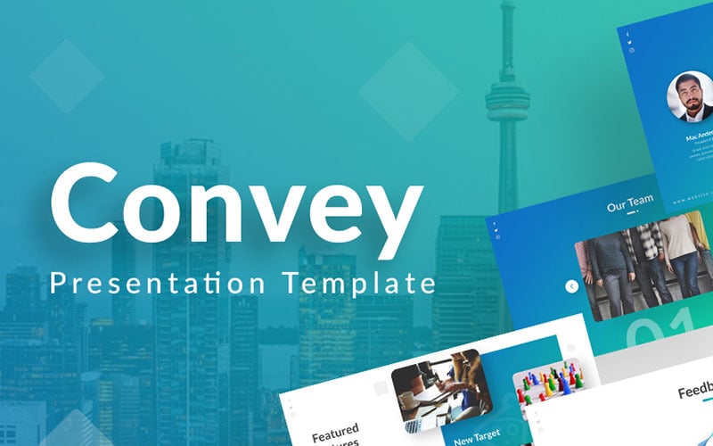 convey business powerpoint template original