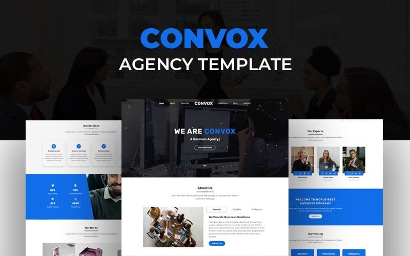 convox business agency html template original