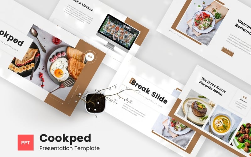 cookped food profile powerpoint template original