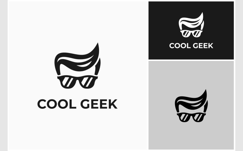 cool geek boy glasses logo original