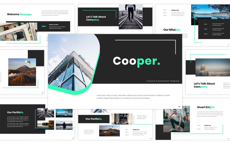 cooper creative powerpoint template original