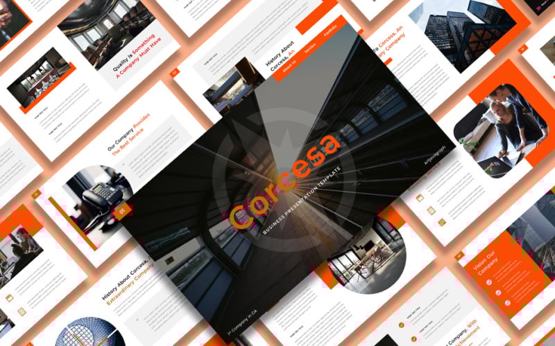 corcesa business powerpoint template original