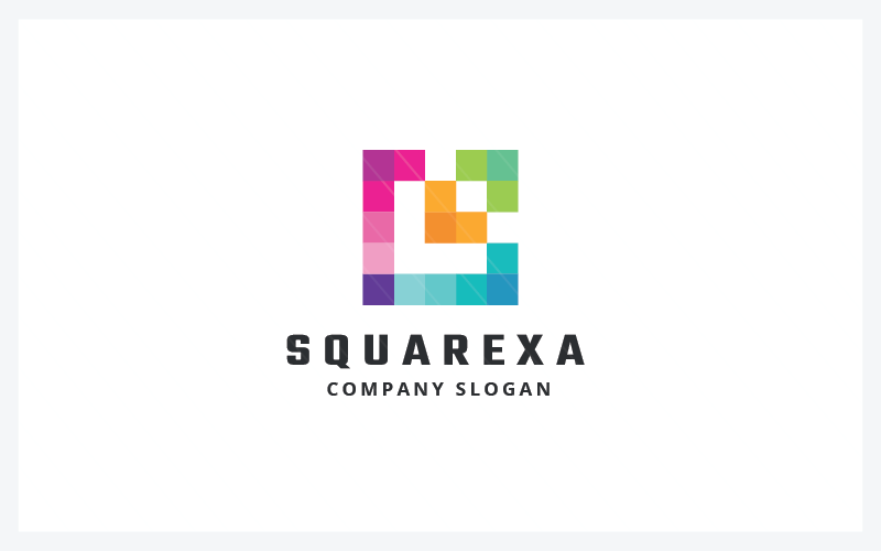 corner square logo template original