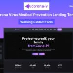 Corona-V - Corona Virus Medical Prevention Landing Page Template