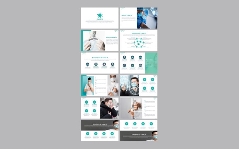 corona virus powerpoint template original