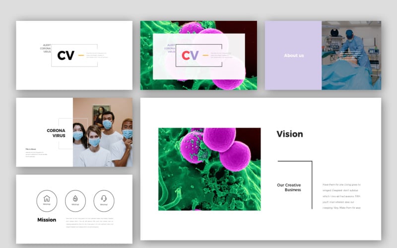 corona virus powerpoint template original