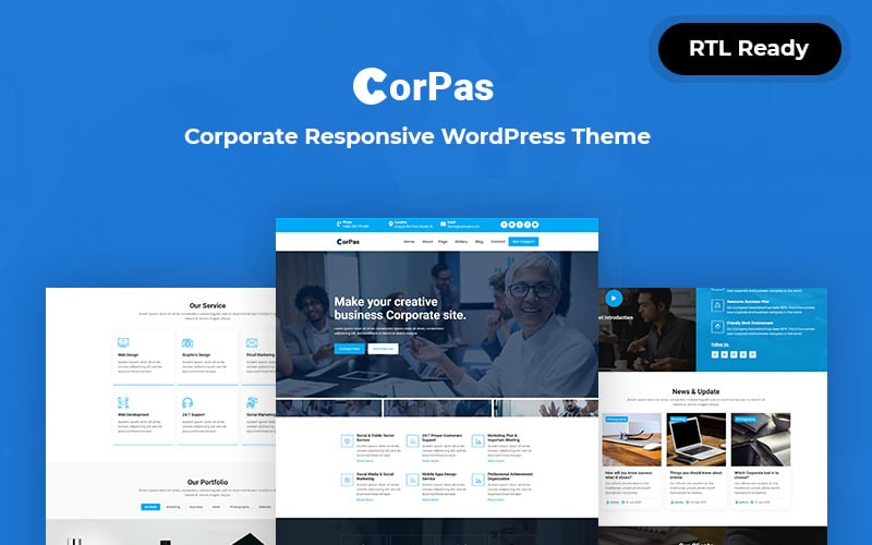 corpas corporate responsive wordpress theme original