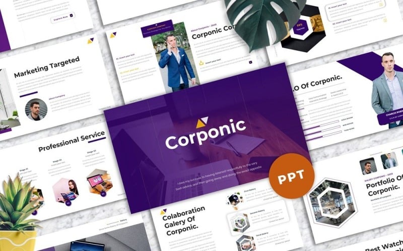 corponic business powerpoint template original