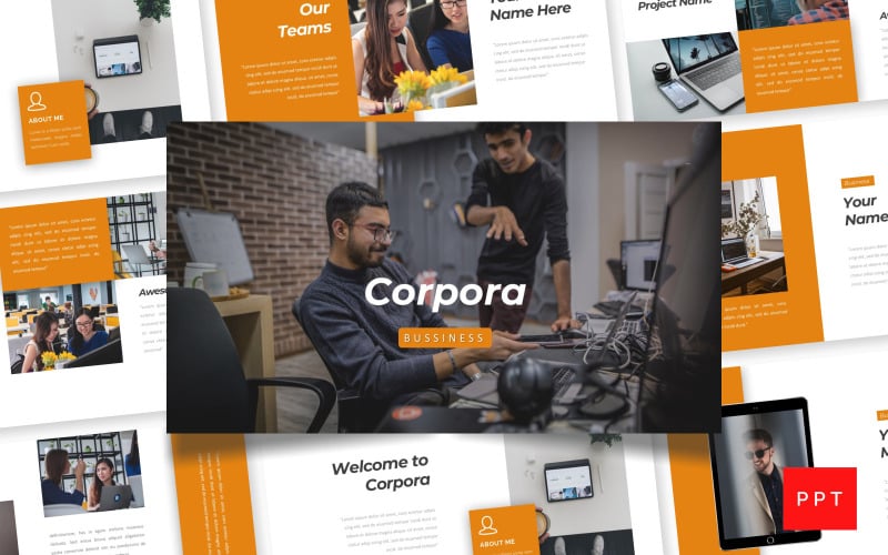 corpora bussiness powerpoint template original