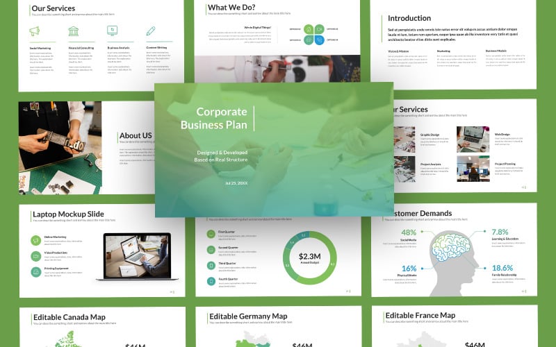 corpora corporate business powerpoint template original
