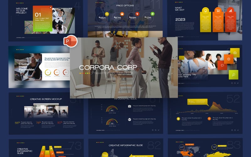 corpora modern business powerpoint template original