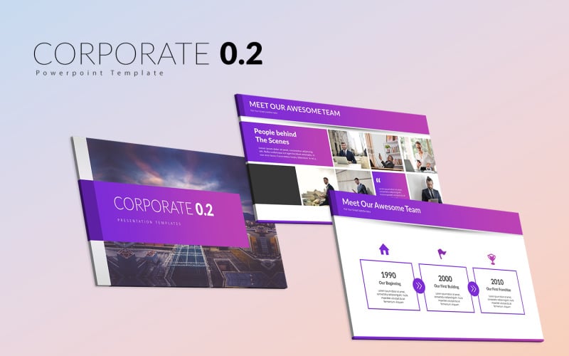 corporate presentation powerpoint template original