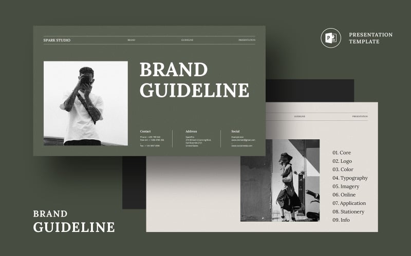 corporate brand guideline presentation original