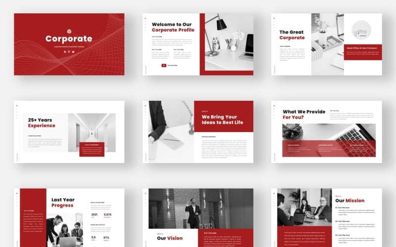 corporate business corporate powerpoint template original