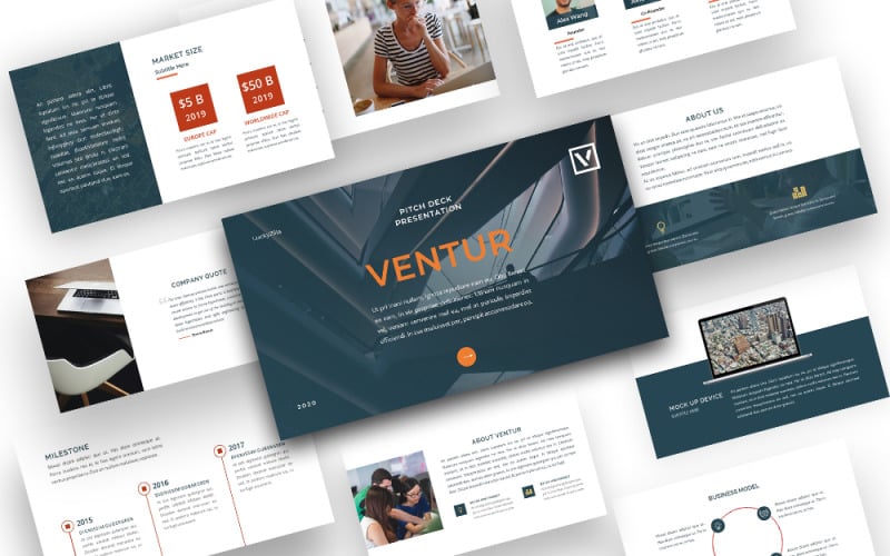 corporate business creative pitch deck powerpoint template original