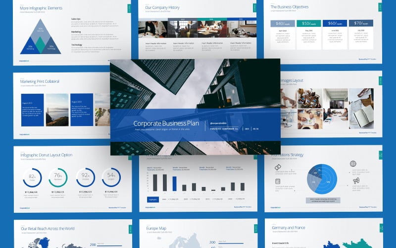 corporate business plan powerpoint template original