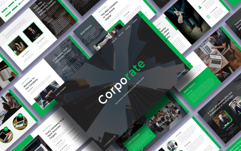 corporate business powerpoint template original